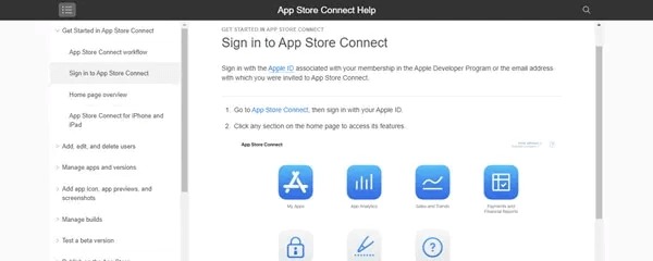 create a App Store account